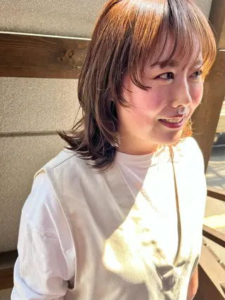 カラー ママ美容師 ＊ヒマワリのヘアスタイル