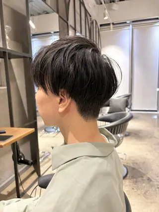 ショート メンズ 切りっぱなしボブ/ ショート/カエ🌛のヘアスタイル