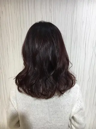 ミディアム セミロング カラー パーマ ヘアアレンジ ✨艶髪✨透明感✨ 山内大樹のヘアスタイル