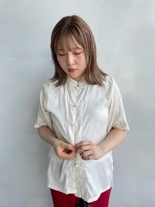 ミディアム 渋谷 留菜のヘアスタイル