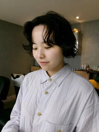 ショート aika/パーマ/ ショート/伏見のヘアスタイル