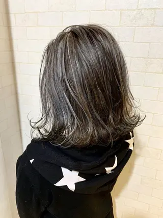 ミディアム 神野 雅樹のヘアスタイル