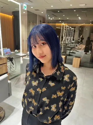 ミディアム 🫧暖色愛され透明感 🍒カラー千優のヘアスタイル