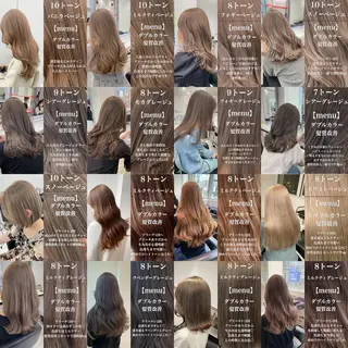 ロング カラー ヘアアレンジ トレンドモテカラー 🩷色落ちまで可愛くのヘアスタイル