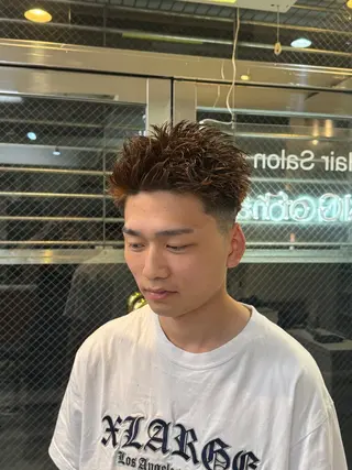 ショート メンズ パーマ／京都駅 ／メンズ/藤井　翔のヘアスタイル