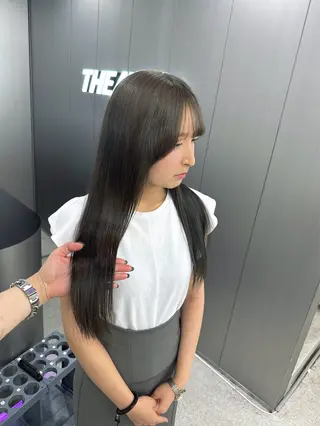 ロング カラー 暗髪🩶ラベンダー/ ブルー/ユウナ🤍のヘアスタイル