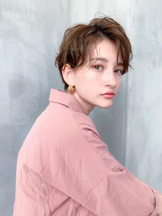 ショート カラー 🉐レイヤー/塩見 弘樹🉐渋谷のヘアスタイル