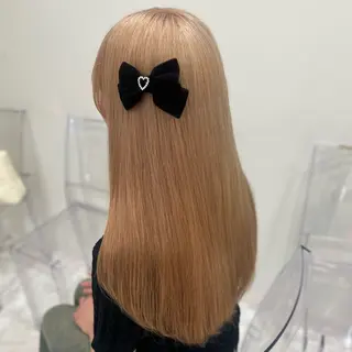 ミディアム カラー 🎀🧁ダメージレス 艶髪カラー🧁🎀のヘアスタイル
