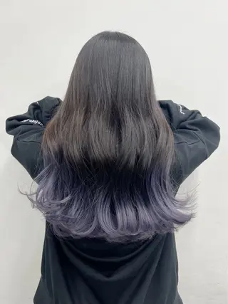 ロング カラー urara /ブリーチ/艶カラーのヘアスタイル