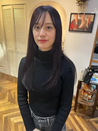 ロング カラー HOMIE TOKYO所属・sora / 渋谷 / ハイトーンのヘアスタイル