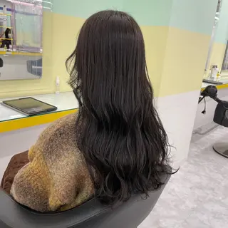 ロング カラー ヘアアレンジ アイブロウ ☁️縮毛矯正✖️ 透明感☁️りくのヘアスタイル