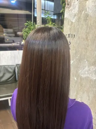 ロング カラー パーマ、ストレート 🫧ちひろ🫧のヘアスタイル