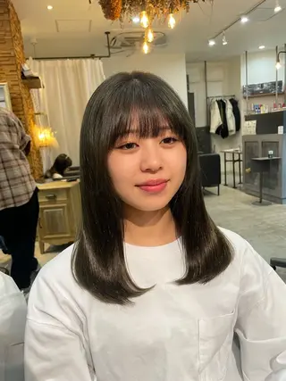 ミディアム 顔周りカット 🎀サヤカ🎀のヘアスタイル