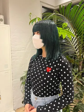 ミディアム カラー 🦖ミニボブ/ボブ /MOEKA🦕のヘアスタイル