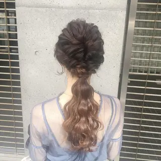 ロング カラー ヘアアレンジ 🌟アレンジが似合う カラー🌟Rumiのヘアスタイル