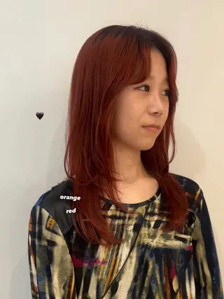 セミロング カラー 暖色カラー/レイヤー 🌙 オノユリカのヘアスタイル