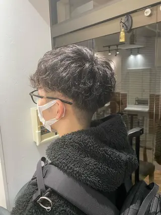 パーマ メンズ シャドウパーマ/ 波巻パーマYu-Kiのヘアスタイル