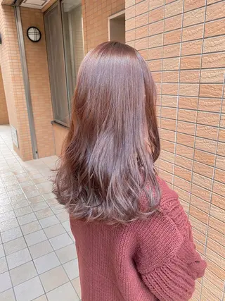セミロング カラー 髪質改善 ヒデのヘアスタイル
