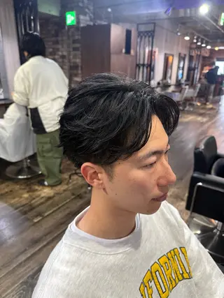 ショート パーマ メンズ メンズカット/パーマ 艶カラーTAIGA︎のヘアスタイル