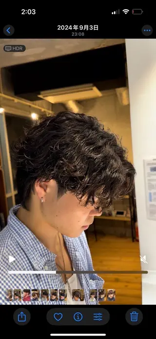 パーマ fifthパーマ特化 ユウリのヘアスタイル