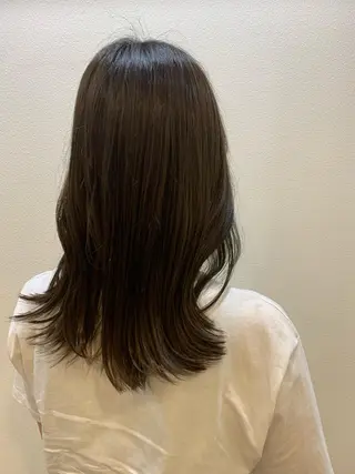 セミロング カラー 韓国🇰🇷髪質改善 Chisaki치사키のヘアスタイル