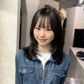 ミディアム エクステ・レイヤ ーカット/yuunaのヘアスタイル