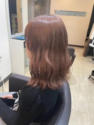 ミディアム 奥野碧🌈艶髪 /ダメージレスカラーのヘアスタイル