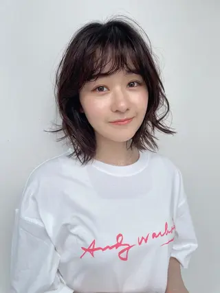 ミディアム ボブ/ミディアム 親しみやすさ/さくらのヘアスタイル