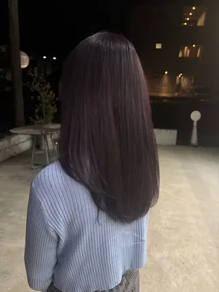 セミロング カラー 伊藤 ゆいなのヘアスタイル