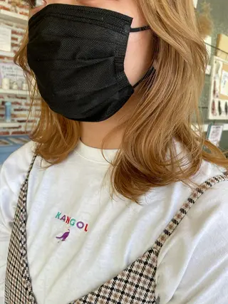 ミディアム カラー Crén by marie 真嘉比店所属・東恩納 誠のヘアスタイル