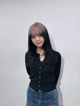 ロング 🥀ワンホン風暖色 レイヤーRISA🥀のヘアスタイル