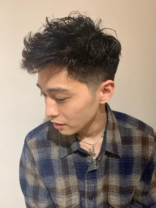 パーマ メンズ 🦋レイヤーカット ミドリカワ🦋のヘアスタイル