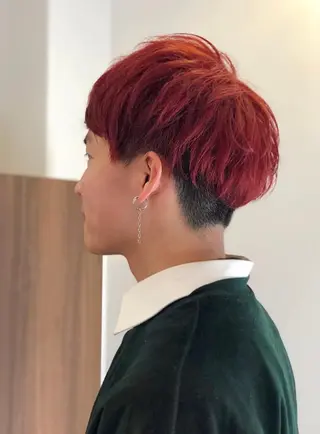 ショート カラー メンズ MIZUHO / ダブルカラー髪質改善のヘアスタイル