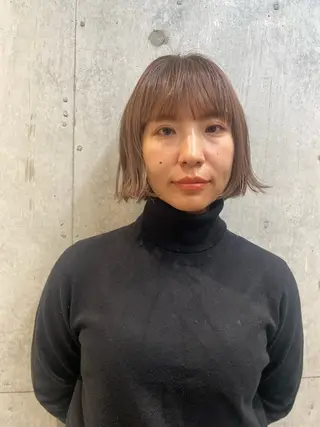 ショート カラー ショートウルフくせ毛 お任せくださいのヘアスタイル