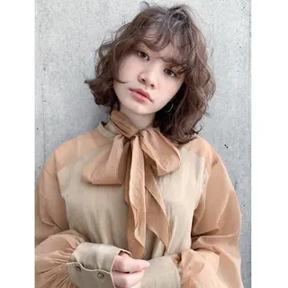 カラー ミディアム ITbyALBUM 松戸のヘアスタイル