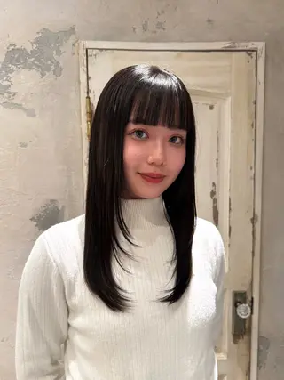 ロング カラー 笹原 叶のヘアスタイル