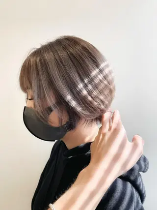 ショート カラー メンズ特化 パーマ/オザワのヘアスタイル