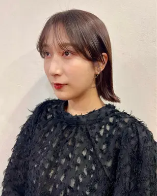 ミディアム カラー 韓国ヘア 🎀華澄のヘアスタイル