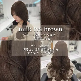 セミロング カラー 🌿透明感赤み消し Keishin🌿のヘアスタイル