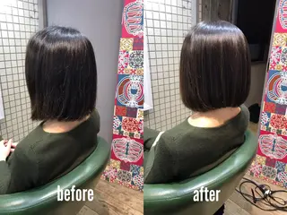 ミディアム 縮毛矯正＆髪質改善特化型サロン所属・髪質改善＆縮毛矯正 三上大地のヘアスタイル