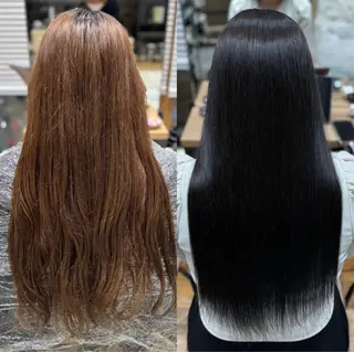 ロング カラー 新宿透明感カラー 髪質改善/吉川怜奈のヘアスタイル