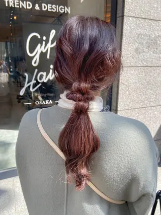 ロング カラー ノイシキ サキのヘアスタイル