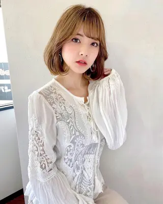 ミディアム ボブ指名No.1🌞 オガタのヘアスタイル