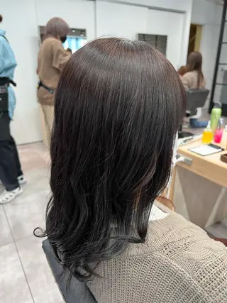 セミロング カラー 🌞レイヤー×カラー 前川那津美🌞のヘアスタイル