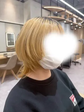 ミディアム mina/さいたま市 縮毛矯正/韓国ヘアのヘアスタイル