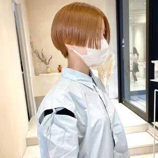 ショート カラー cie所属・ボブ/ミニボブ 透明感カラーkadoのヘアスタイル