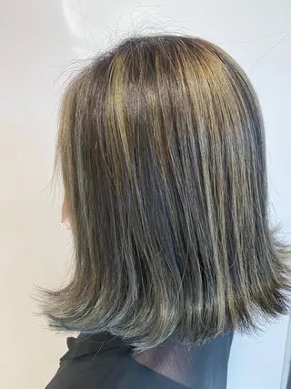 ミディアム 柳澤 和也のヘアスタイル