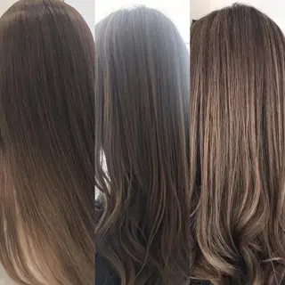 セミロング カラー YASU🍎CUT 赤系カラー/ヘアケアのヘアスタイル