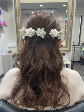 ロング ヘアアレンジ 籾木 美優のヘアスタイル