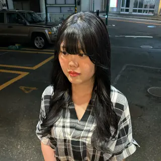 ロング 🎀ハイトーン/ 艶カラー/夕月🎀のヘアスタイル